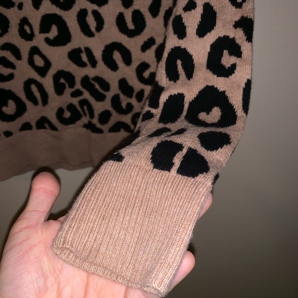 NWOT- A New Day Leopard Crewneck Sweater - Picture 3 of 6